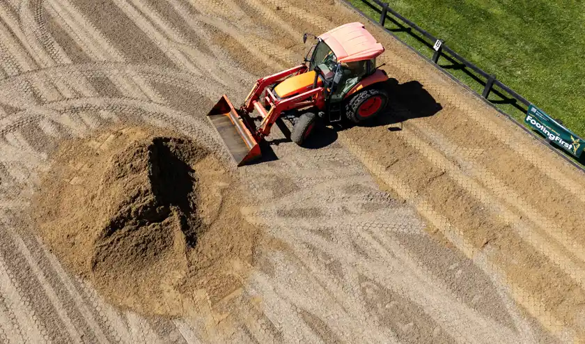 Outdoor arena TravelRight™ footing upgrade