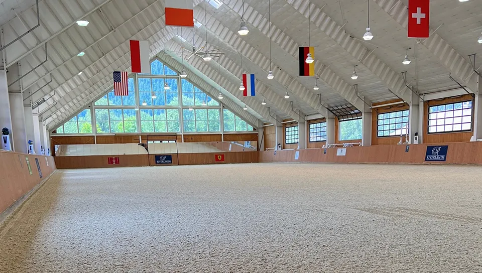Steel indoor horse arena