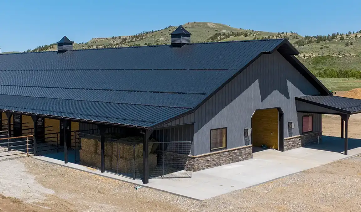 Exterior of Equestrian Barn